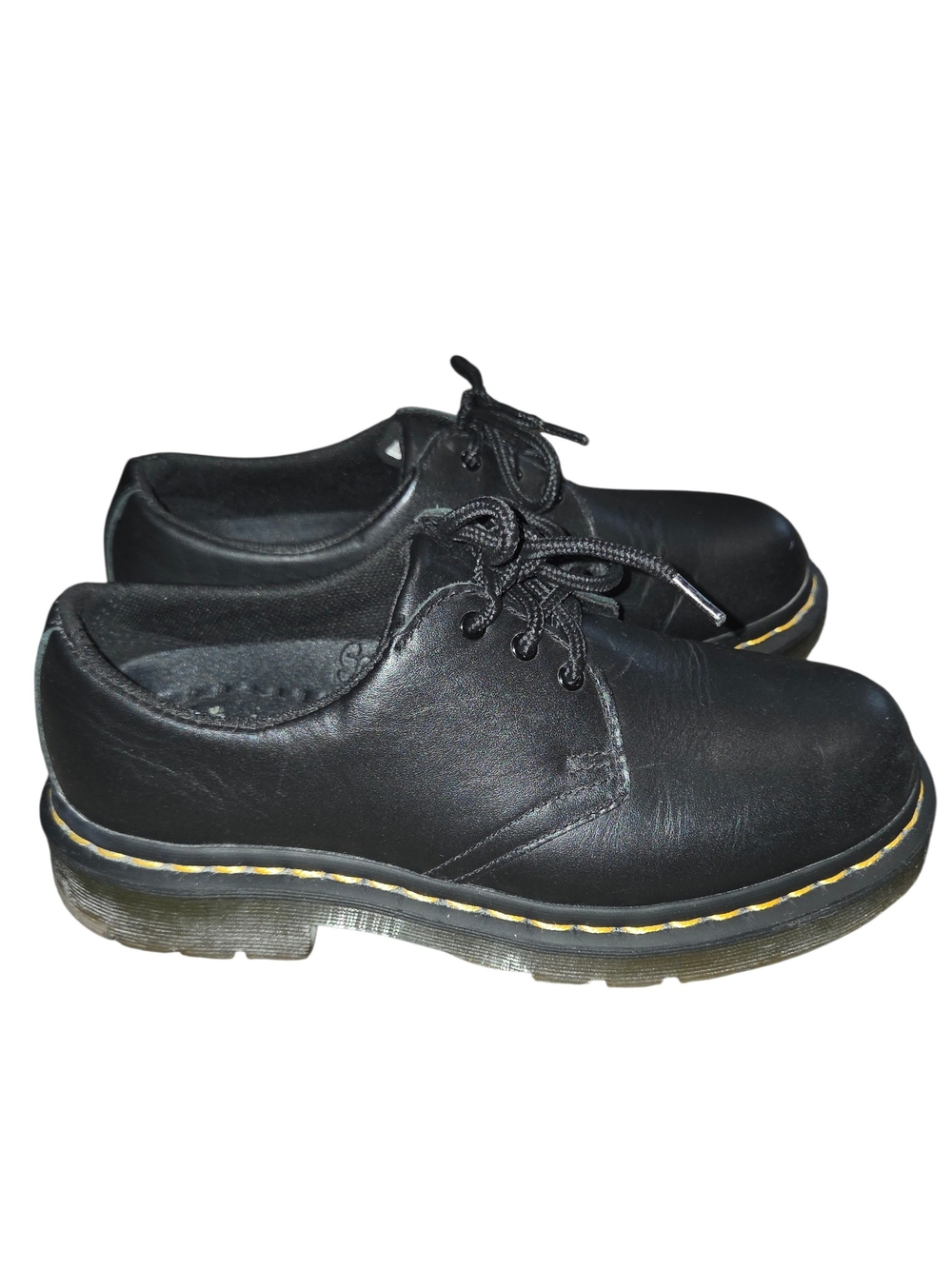 Dr. Martens Black 1461 Safety shoe exoford leather womens 6, mens 5 37eu